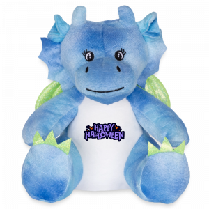 Plüschtier 22 cm – Horrordrache „Happy Halloween“ – Der flauschigste Kuschel-Schreck